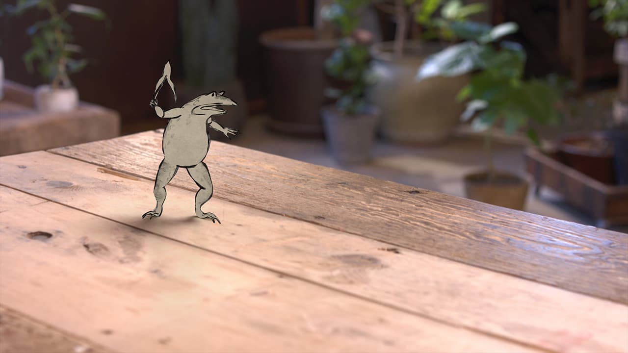 <BS 8K>謎の国宝"鳥獣戯画"「カエル探偵の名推理」 キービジュアル